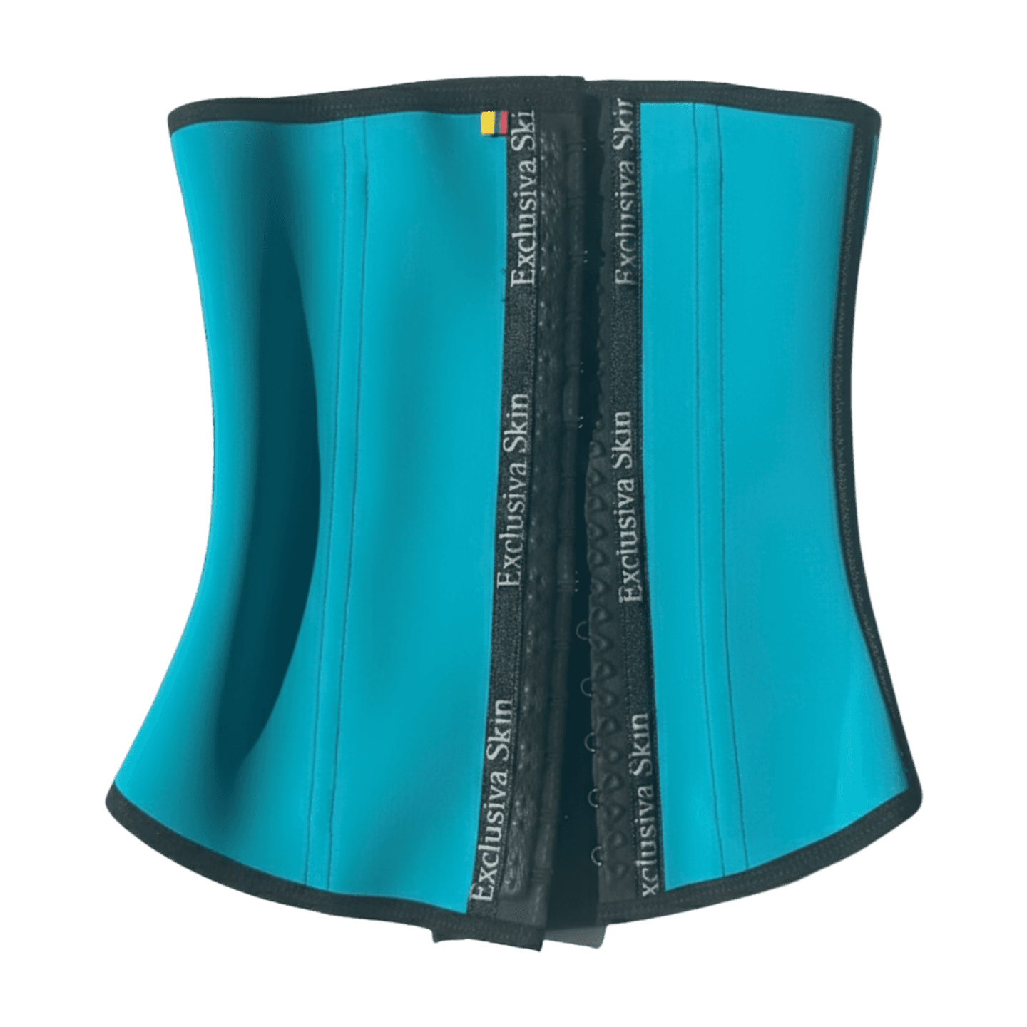 ESTO ES UNA CINTURILLA LATEX AZUL DE FRENTE